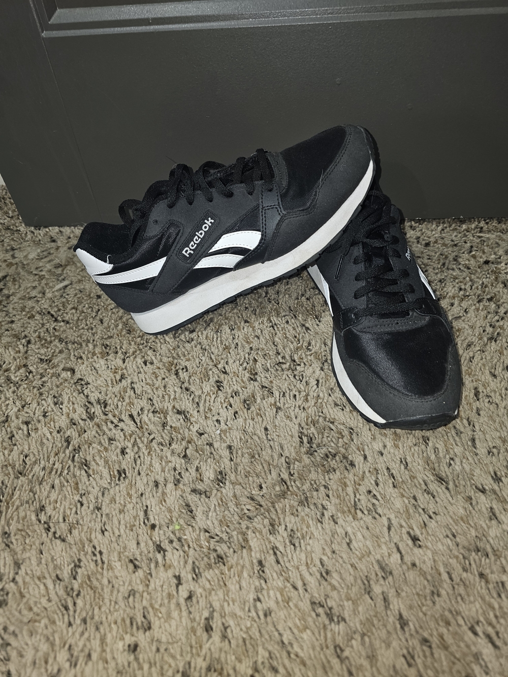 Reebok Classic Black & White Sneakers